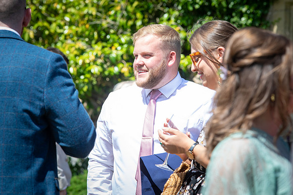 Elegant Mingling: Guests at Talhenbont Hall