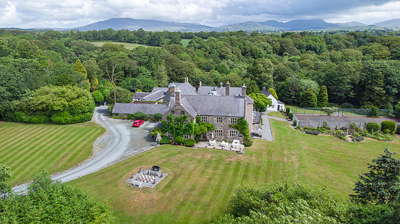 Aerial Majesty: Talhenbont Hall From Above
